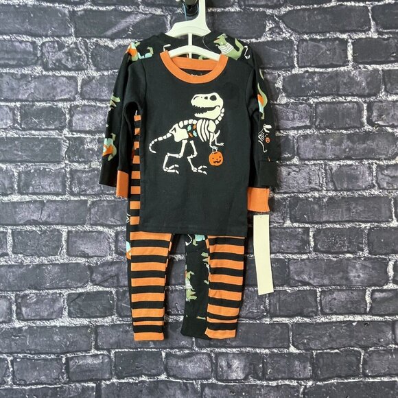 Carter's 18M Toddler Halloween Dinosaur 4pc Snug Fit Pajama Sets Just One You - Picture 2 of 12